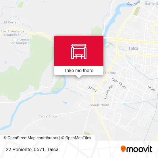 22 Poniente, 0571 map