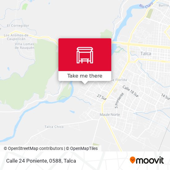 Mapa de Calle 24 Poniente, 0588