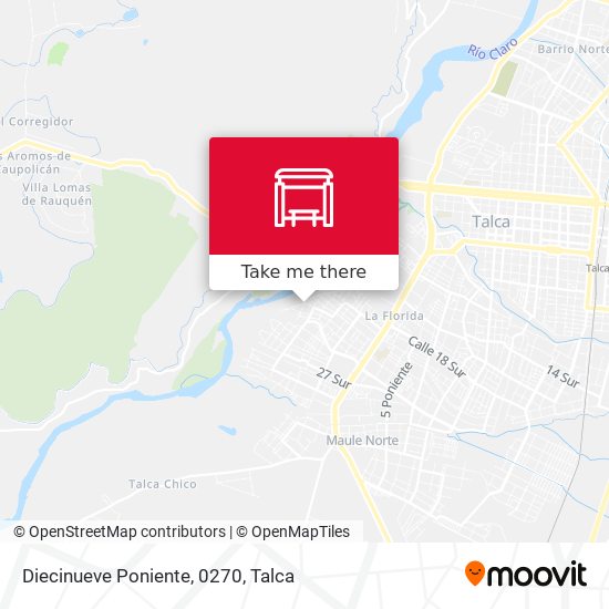 Diecinueve Poniente, 0270 map