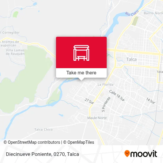 Diecinueve Poniente, 0270 map