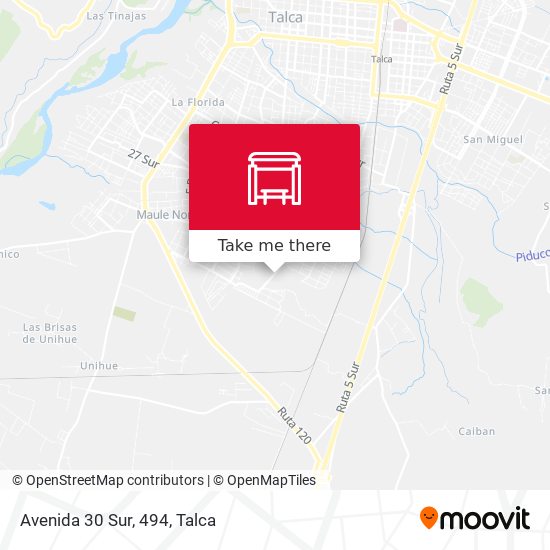 Mapa de Avenida 30 Sur, 494