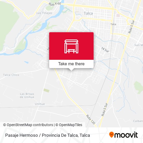 Pasaje Hermoso / Provincia De Talca map