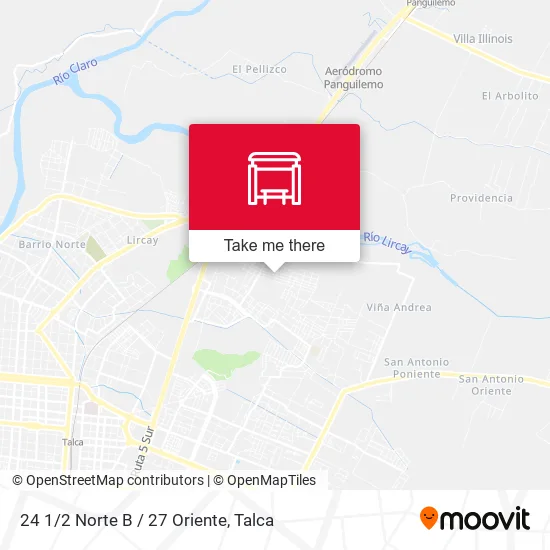 Mapa de 24 1/2 Norte B / 27 Oriente