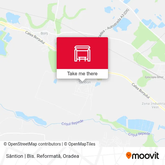 Sântion | Bis. Reformată map