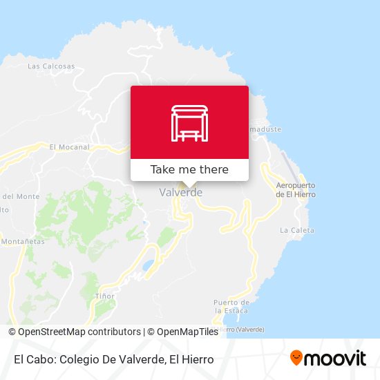 El Cabo:  Colegio De Valverde map