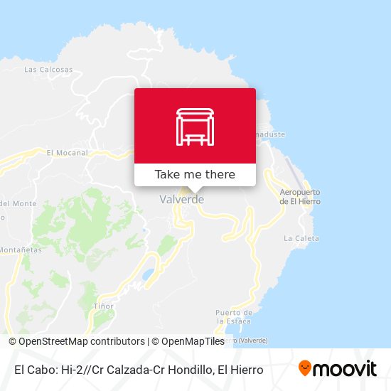 mapa El Cabo:  Hi-2 / /Cr Calzada-Cr Hondillo