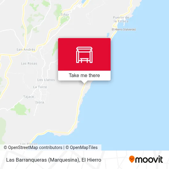 Las Barranqueras (Marquesina) map