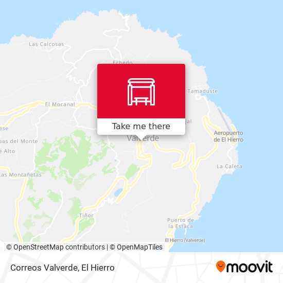 Correos Valverde map