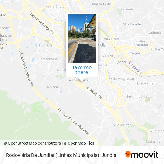 Mapa Rodoviária De Jundiaí (Linhas Municipais)