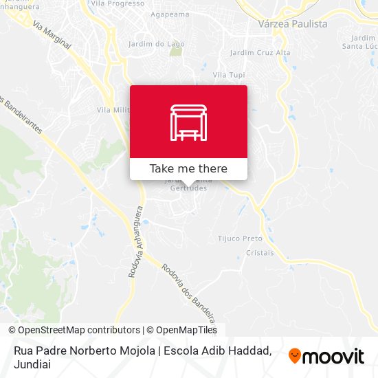 Mapa Rua Padre Norberto Mojola | Escola Adib Haddad