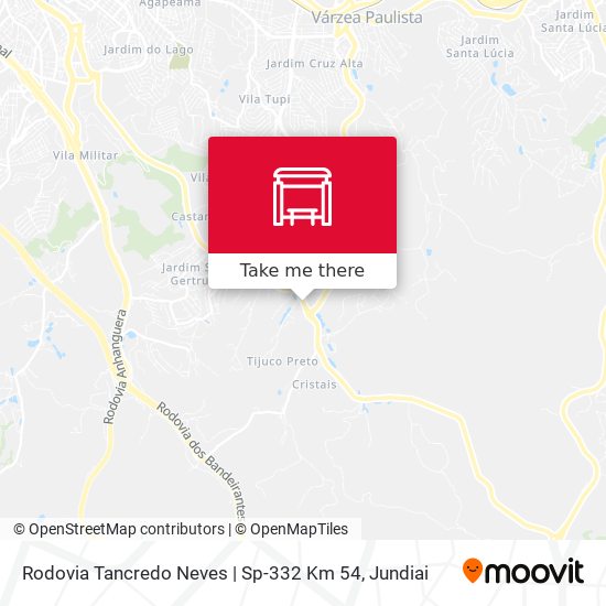 Mapa Rodovia Tancredo Neves | Sp-332 Km 54