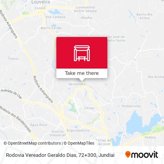 Rodovia Vereador Geraldo Dias, 72+300 map