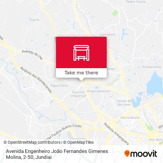 Mapa Avenida Engenheiro João Fernandes Gimenes Molina, 2-50