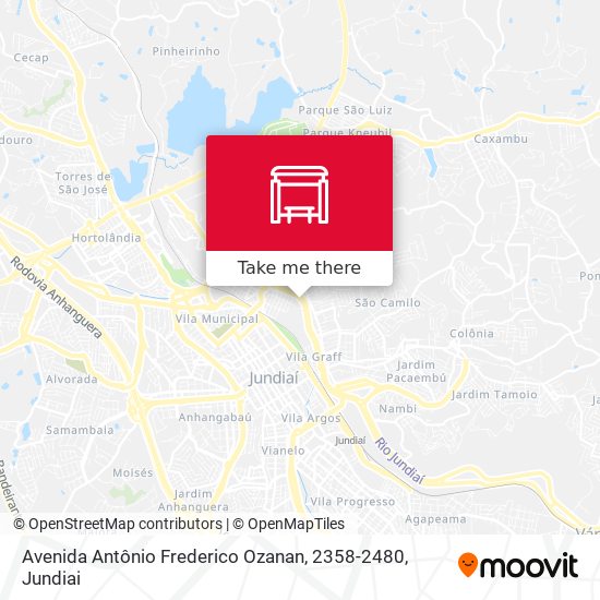 Mapa Avenida Antônio Frederico Ozanan, 2358-2480