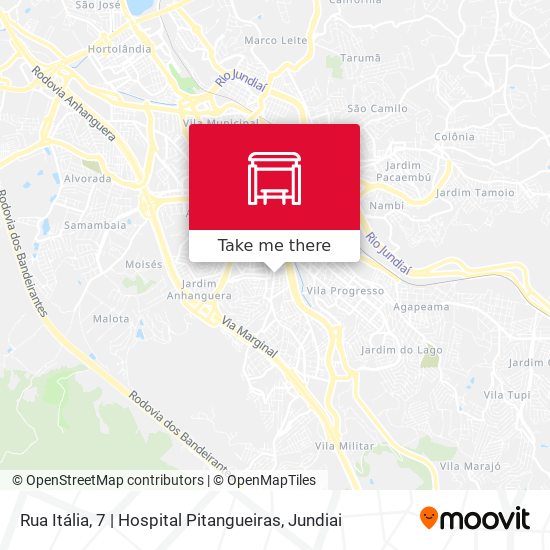 Mapa Rua Itália, 7 | Hospital Pitangueiras