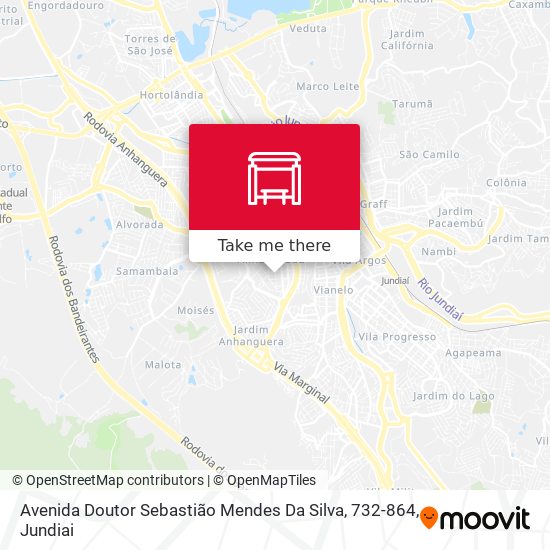 Mapa Avenida Doutor Sebastião Mendes Da Silva, 732-864