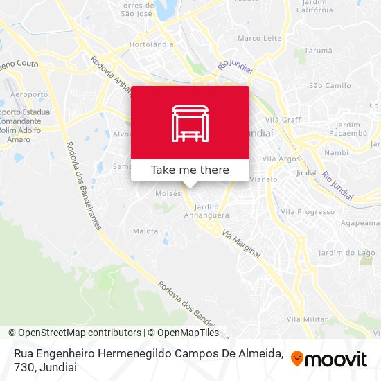 Rua Engenheiro Hermenegildo Campos De Almeida, 730 map
