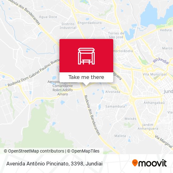 Avenida Antônio Pincinato, 3398 map