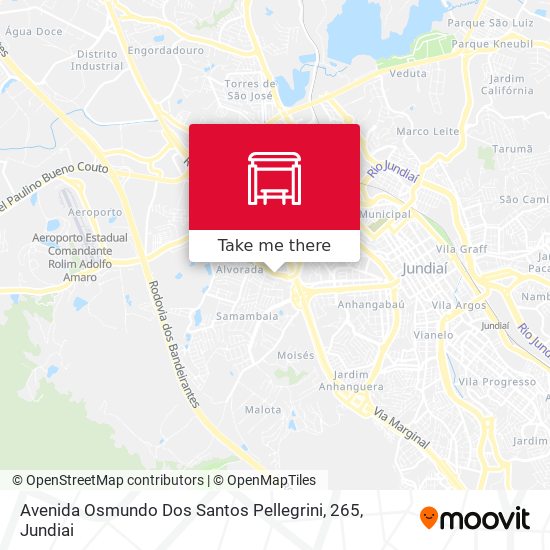 Mapa Avenida Osmundo Dos Santos Pellegrini, 265
