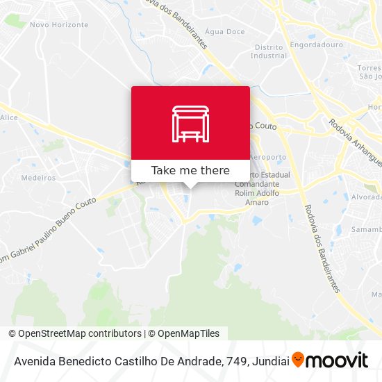 Mapa Avenida Benedicto Castilho De Andrade, 749