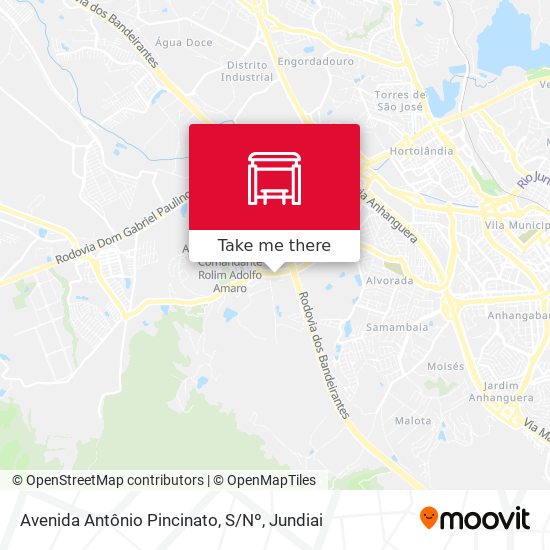 Avenida Antônio Pincinato, S / Nº map