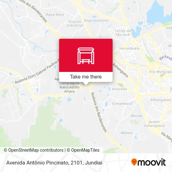 Avenida Antônio Pincinato, 2101 map