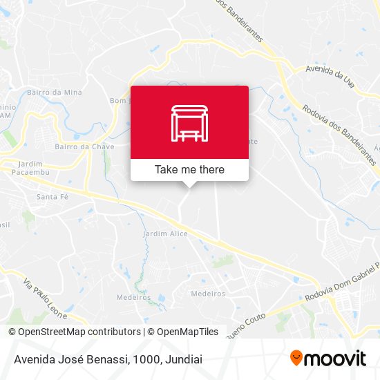Avenida José Benassi, 1000 map