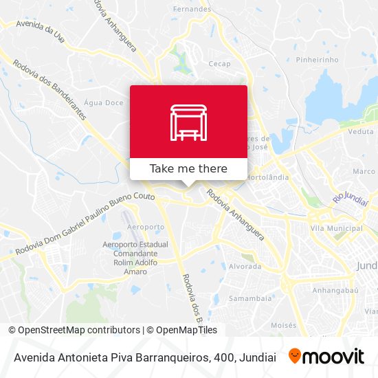 Avenida Antonieta Piva Barranqueiros, 400 map