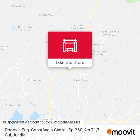 Mapa Rodovia Eng. Constâncio Cintra | Sp-360 Km 71,7 Sul