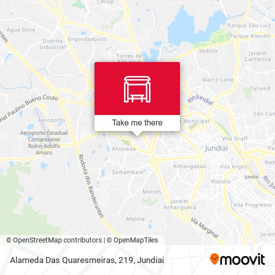Alameda Das Quaresmeiras, 219 map