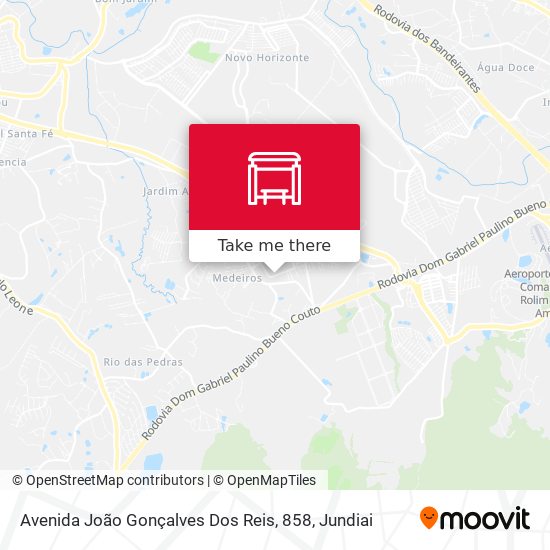 Avenida João Gonçalves Dos Reis, 858 map