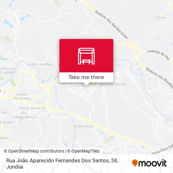 Rua João Aparecido Fernandes Dos Santos, 58 map