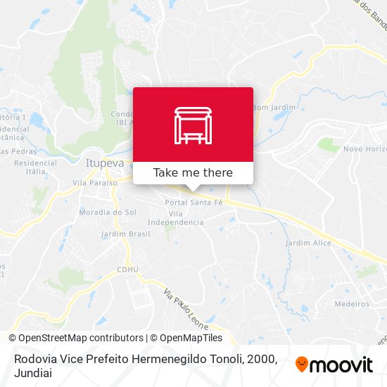 Rodovia Vice Prefeito Hermenegildo Tonoli, 2000 map