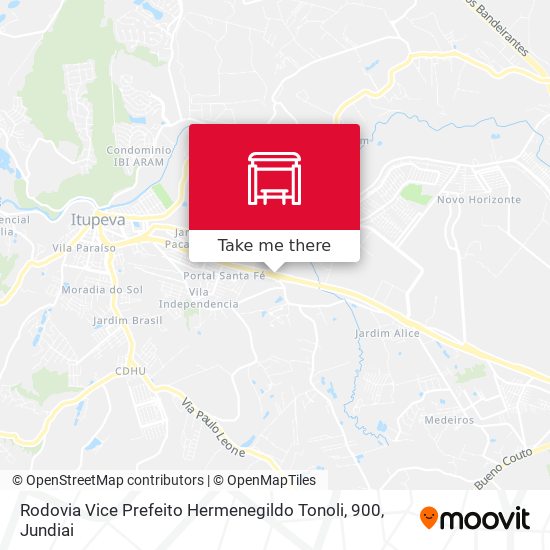 Rodovia Vice Prefeito Hermenegildo Tonoli, 900 map