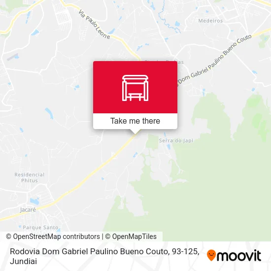 Rodovia Dom Gabriel Paulino Bueno Couto, 93-125 map
