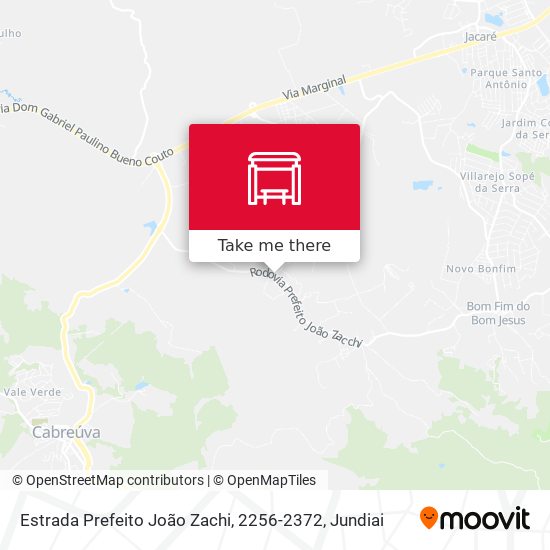 Estrada Prefeito João Zachi, 2256-2372 map
