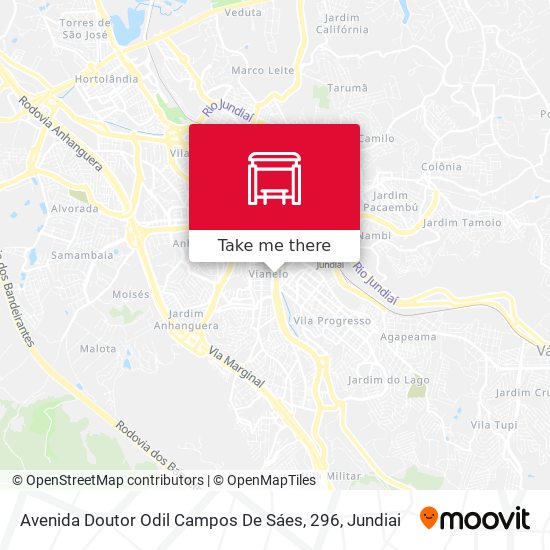 Avenida Doutor Odil Campos De Sáes, 296 map