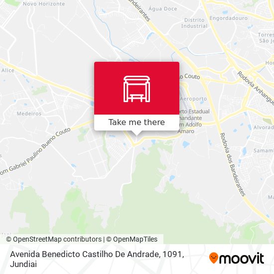 Mapa Avenida Benedicto Castilho De Andrade, 1091