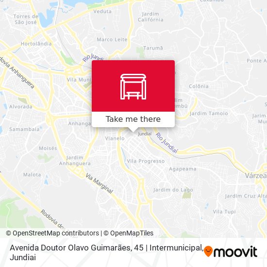 Avenida Doutor Olavo Guimarães, 45 | Intermunicipal map