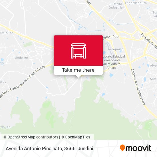 Mapa Avenida Antônio Pincinato, 3666