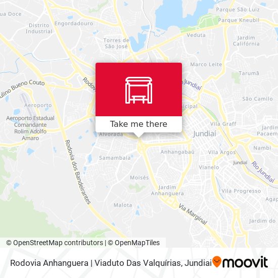 Mapa Rodovia Anhanguera | Viaduto Das Valquírias