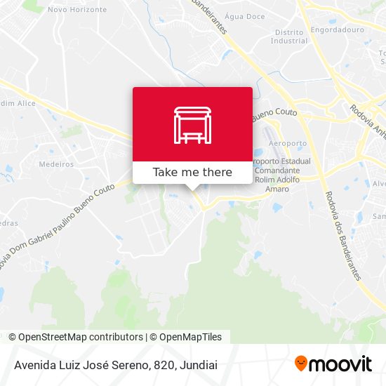 Mapa Avenida Luiz José Sereno, 820