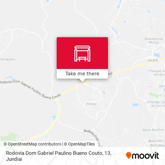 Mapa Rodovia Dom Gabriel Paulino Bueno Couto, 13