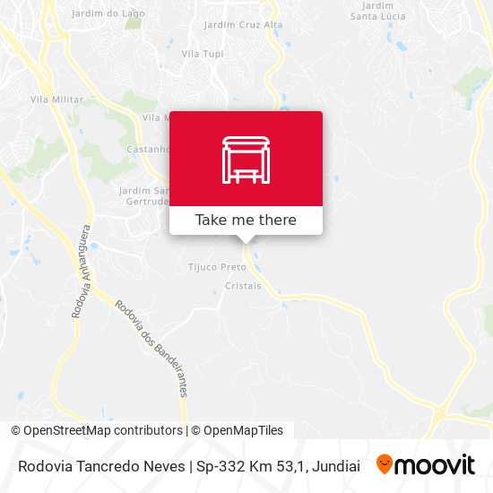 Mapa Rodovia Tancredo Neves | Sp-332 Km 53,1