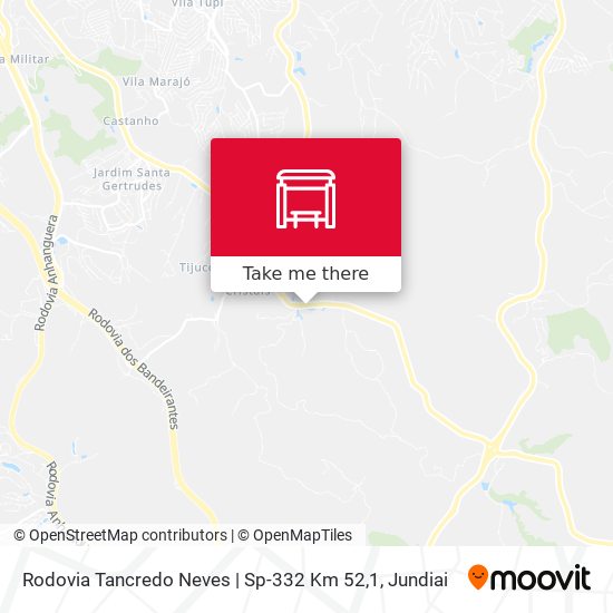 Mapa Rodovia Tancredo Neves | Sp-332 Km 52,1