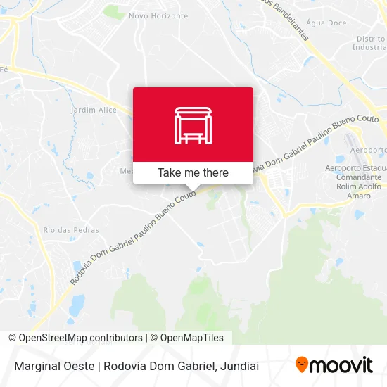 Marginal Oeste | Rodovia Dom Gabriel map