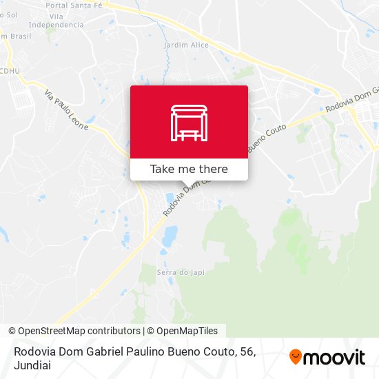 Mapa Rodovia Dom Gabriel Paulino Bueno Couto, 56