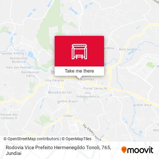 Rodovia Vice Prefeito Hermenegildo Tonoli, 765 map