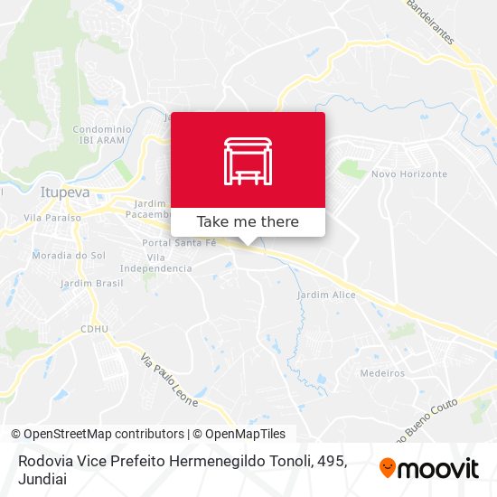 Rodovia Vice Prefeito Hermenegildo Tonoli, 495 map