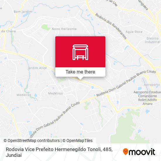 Rodovia Vice Prefeito Hermenegildo Tonoli, 485 map